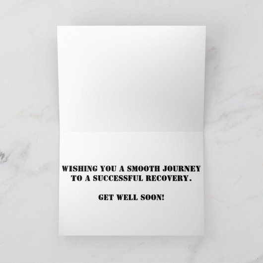 「システムの処分」早く治ってねカード カード (内部)