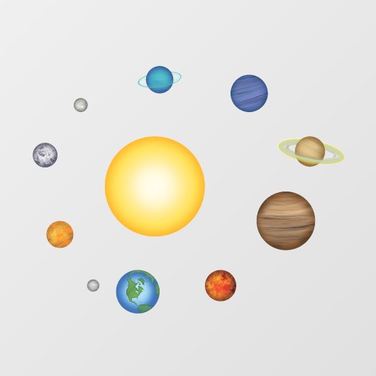 システムの太陽のクリエイティブ教育 ウィンドウサイン (シート)