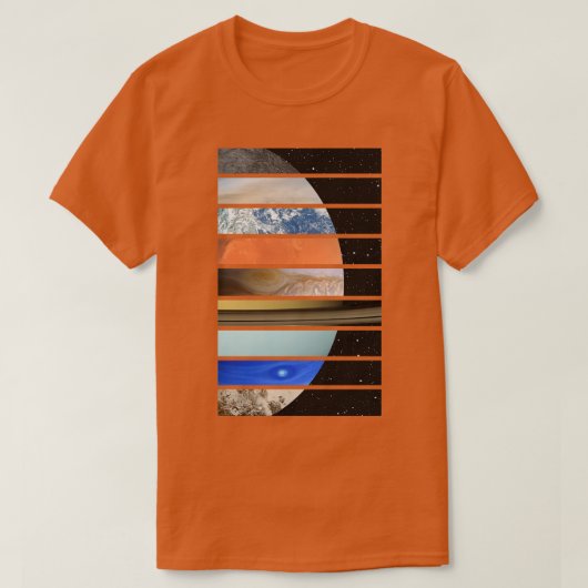 システムの太陽の惑星1 Tシャツ (デザイン正面)