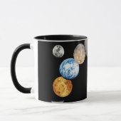 システムの太陽の惑星(色の変更が可能) Cof マグカップ (左)