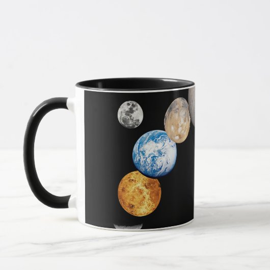 システムの太陽の惑星(色の変更が可能) Cof マグカップ (左)