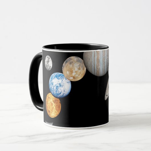 システムの太陽の惑星(色の変更が可能) Cof マグカップ (正面左)
