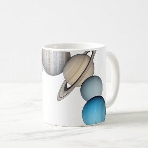 システムの太陽の惑星（色の変更） コーヒーマグカップ
