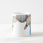 システムの太陽の惑星（色の変更） コーヒーマグカップ (中央)