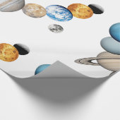 システムの太陽の惑星（色の変更） ラッピングペーパー (角)