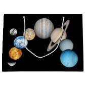 システムの太陽の惑星（色の変更） ラージペーパーバッグ (正面)