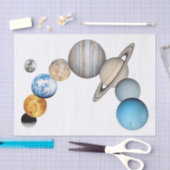 システムの太陽の惑星（色の変更） 薄葉紙 (クラフト)