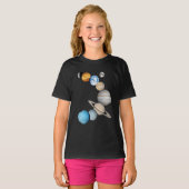 システムの太陽の惑星（色の変更） Tシャツ (正面フル)