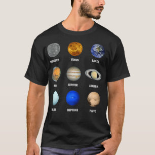 システムの太陽の惑星 Tシャツ