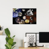 システムの太陽の衛星 ポスター (ホームオフィス)