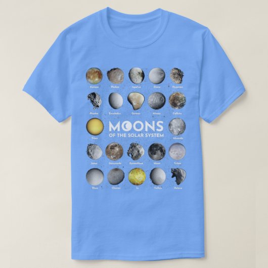 システムの太陽の衛星 Tシャツ (デザイン正面)