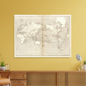 システムの平面状太陽の図 キャンバスプリント (インサイチュ (リビング))