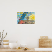 システムの幻想的な太陽の描写 ポスター (キッチン)