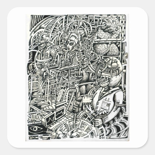 システムへの衝撃（電気椅子） スクエアシール (正面)