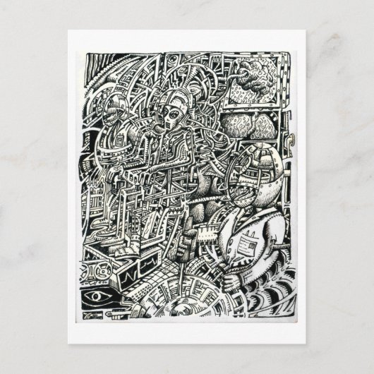 システムへの衝撃(電気椅子) ポストカード (正面)