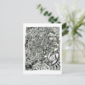 システムへの衝撃(電気椅子) ポストカード (スタンド正面)