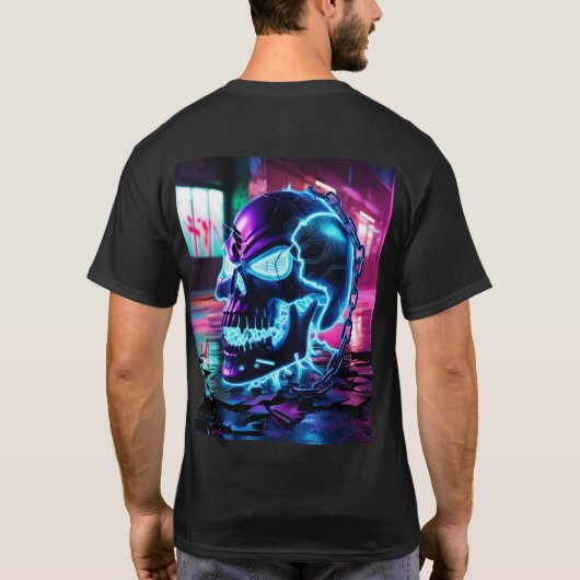 システムをグリッチせよ: サイバー反乱 Tシャツ (裏面)