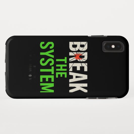 システムを壊すはっきりした- やる気を起こさせる Case-Mate iPhoneケース (裏面(横))