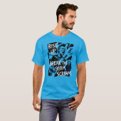システムを壊せ パンク 無鎖 無制限 反乱 Tシャツ (正面フル)