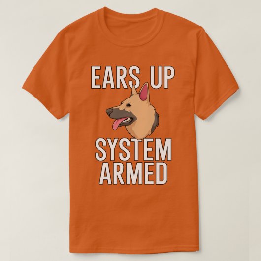システムを武装して監視する Tシャツ (デザイン正面)