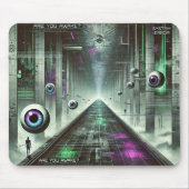 🖱️ 「システムエラー：起きてるか？」 Weirdcoreマウス マウスパッド (正面)