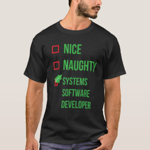 システムソフトウェア開発者パジャマおもしろいクリスマス Tシャツ