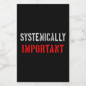 システム上重要な フードラベル (シングルラベル)