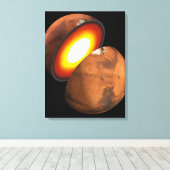 システム内のロッキー体の太陽の形成。 キャンバスプリント (インサイチュ (ウッドフロア))