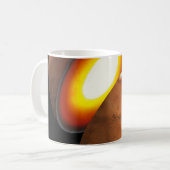 システム内のロッキー体の太陽の形成。 コーヒーマグカップ (正面左)