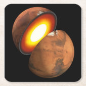 システム内のロッキー体の太陽の形成。 スクエアペーパーコースター (正面)