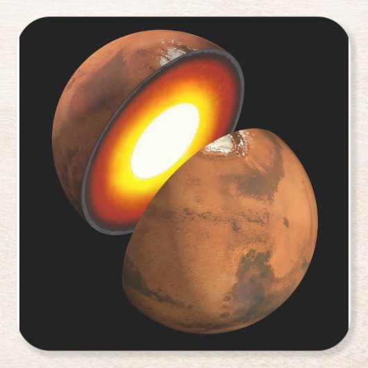 システム内のロッキー体の太陽の形成。 スクエアペーパーコースター (正面)