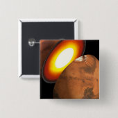 システム内のロッキー体の太陽の形成。 缶バッジ (正面&裏面)