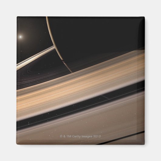 システム内の土星太陽の惑星、クローズアップ2 マグネット (正面)