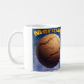 システム内の惑星をマグ太陽のする コーヒーマグカップ (左)