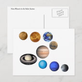 システム内の9つの太陽の惑星 ポストカード (正面/裏面)