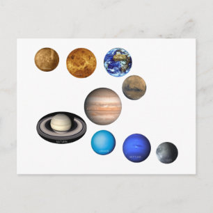 システム内の9つの太陽の惑星 ポストカード