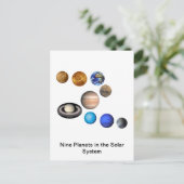 システム内の9つの太陽の惑星 ポストカード (スタンド正面)