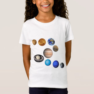 システム内の9つの太陽の惑星。マーキュリー、ヴィーナス、 Tシャツ