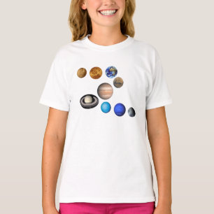 システム内の9つの太陽の惑星。マーキュリー、ヴィーナス、 Tシャツ