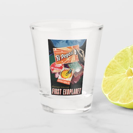 システム外で見つかった最初の外惑星を太陽の訪れる ショットグラス (正面)