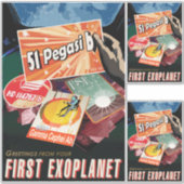 システム外で見つかった最初の外惑星を太陽の訪れる シール (正面)