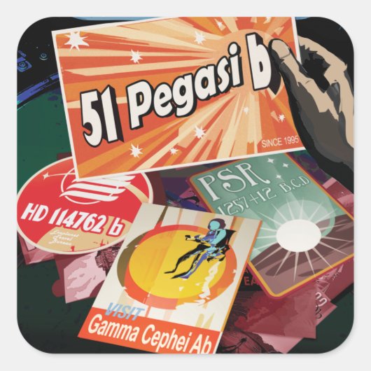 システム外で見つかった最初の外惑星を太陽の訪れる スクエアシール (正面)