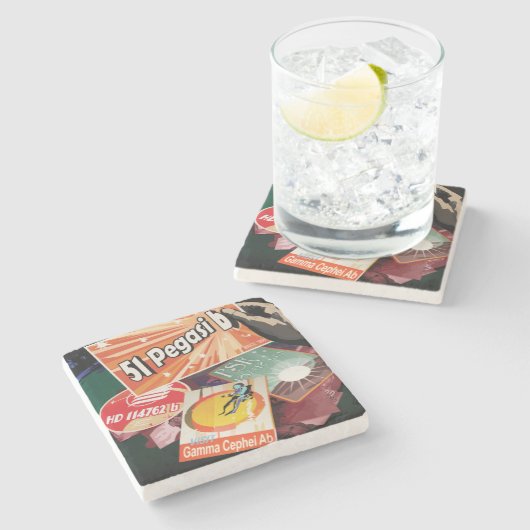 システム外で見つかった最初の外惑星を太陽の訪れる ストーンコースター (横)