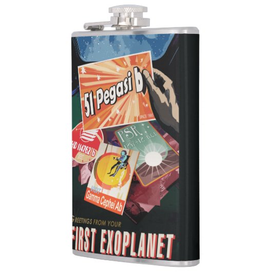 システム外で見つかった最初の外惑星を太陽の訪れる フラスク (左)