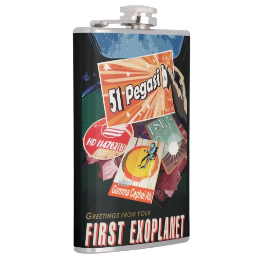 システム外で見つかった最初の外惑星を太陽の訪れる フラスク (右)