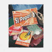 システム外で見つかった最初の外惑星を太陽の訪れる フリースブランケット (正面)