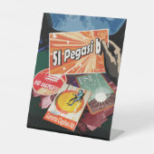 システム外で見つかった最初の外惑星を太陽の訪れる 台座サイン (正面)