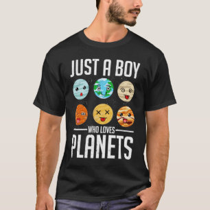 システム太陽のかわいい惑星ボーイズ宇宙科学アストロ Tシャツ