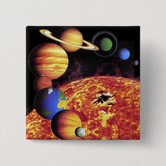 システム太陽のの惑星ボタン 缶バッジ (正面)
