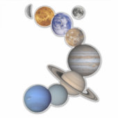 システム太陽のイン宇宙 シール (正面)